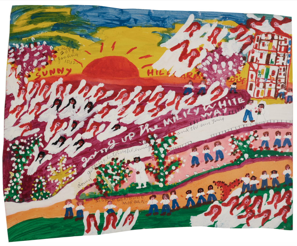 Sister Gertrude Morgan art late in the evening